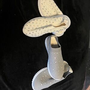 Blingy shoe bundle Stylish Gray and White Women's Slip-On Shoes